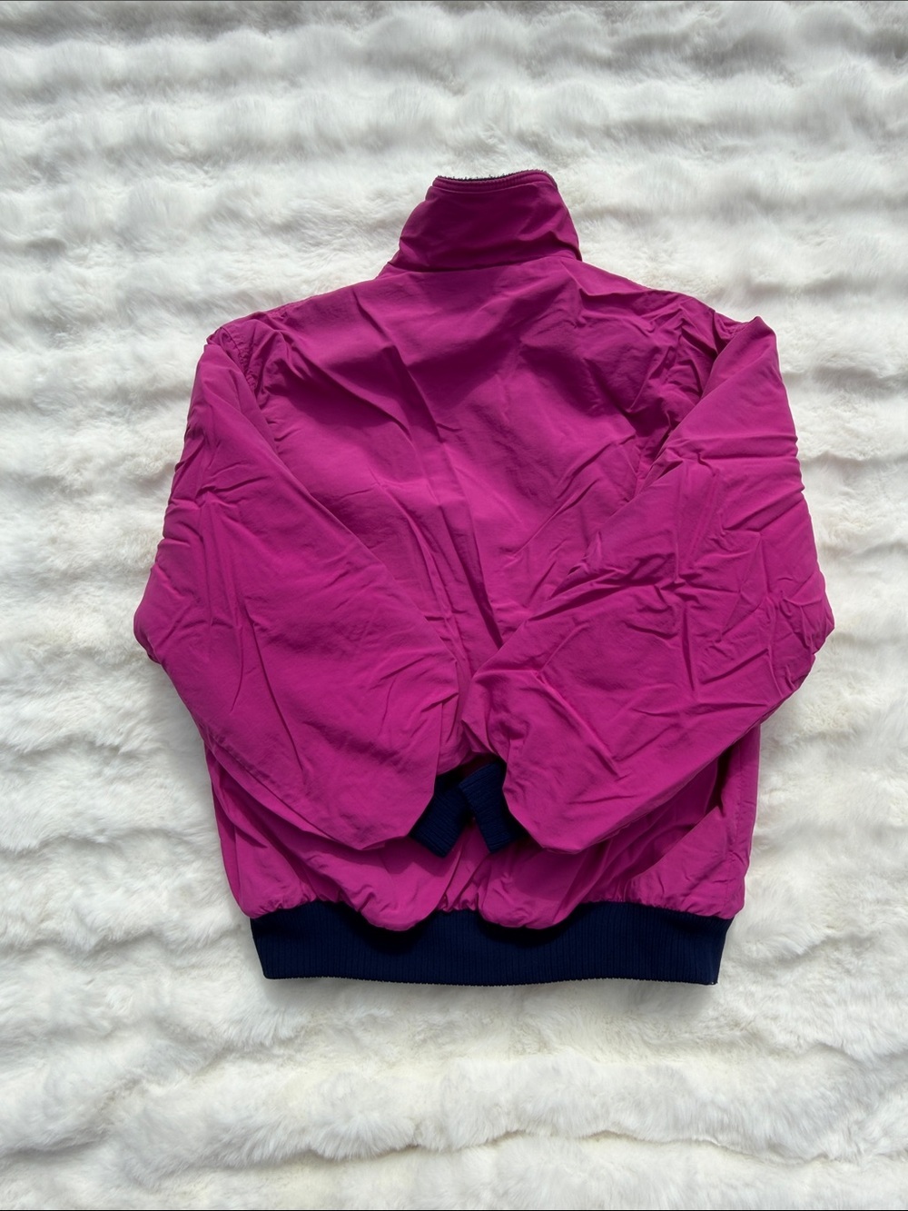 Vintage Eddie Bauer fleece lined windbreaker ski jacket - women’s medium magenta - Picture 9 of 9